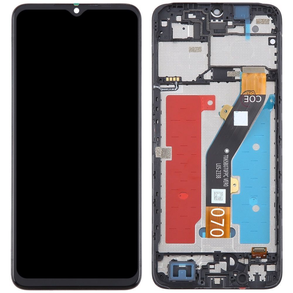 Дисплей для ZTE Blade A34, Blade A54 с рамкой черный Оригинал Китай 30294 фото