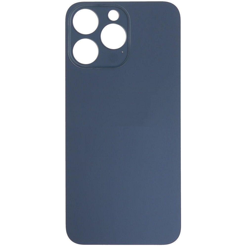 Задняя крышка для Apple iPhone 15 Pro Max синяя Blue Titanium, с большим отверстием под камеру 32893 фото