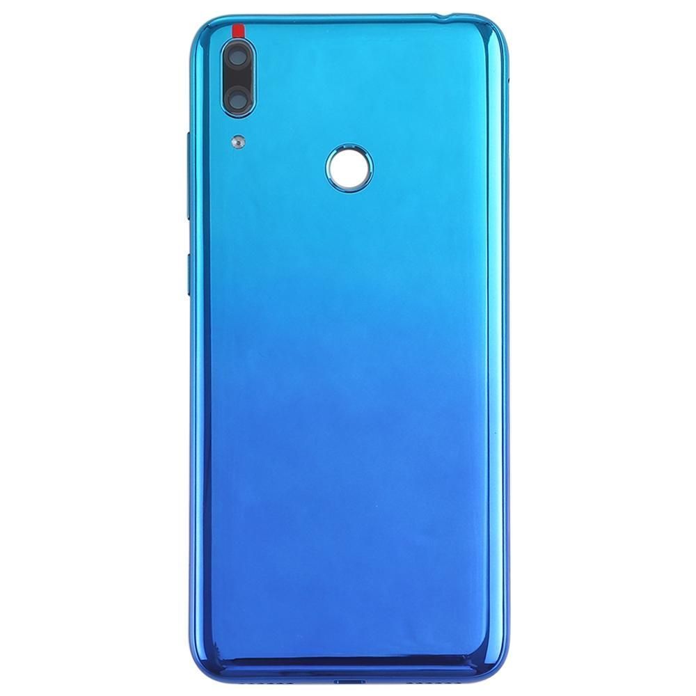 Задняя крышка Huawei Y7 2019 (DUB-LX1) синий, Aurora Blue, Оригинал Китай, со стеклом камеры 21336 фото