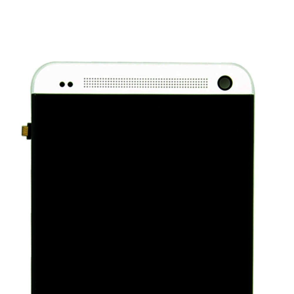 Дисплей HTC One M7 801e и рамкой белый 00193 фото