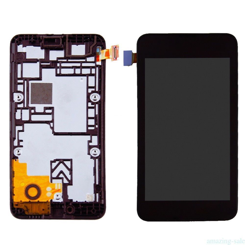 Дисплей для Nokia Lumia 530 RM-1019 с рамкой черный 01442 фото