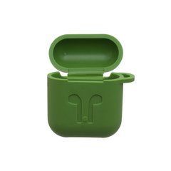 Чехол для наушников AirPods темно-зеленый 21403 фото