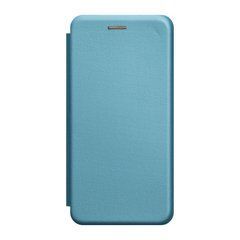 Чехол-книжка Premium Case под кожу Xiaomi Redmi 7A голубой 19612 фото
