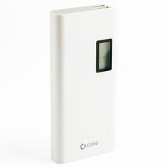 Внешний аккумулятор (Повербанк) Cord L-011 LCD Power bank 10000mAh бело-серый 13930 фото