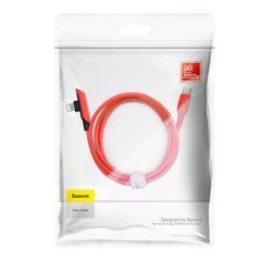 Кабель Baseus Colorful Elbow Type-C to Lightning 18W (1.2 метра) (CATLDC-A09) красный 20472 фото