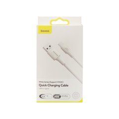 Кабель Baseus White Series (support VOOC) Type-C 5A (1 метр) (CATSW-F02) белый 20455 фото