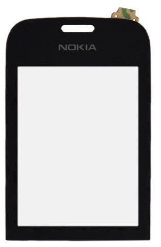 Сенсор (тачскрин) Nokia Asha 202, Asha 203 черный 01554 фото