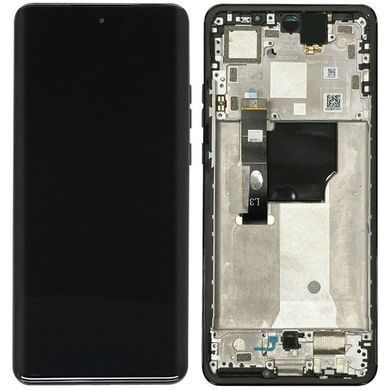 Дисплей для Motorola XT2303-2 Moto Edge 40 з рамкою чорний P-OLED Хайкопія 32234 фото