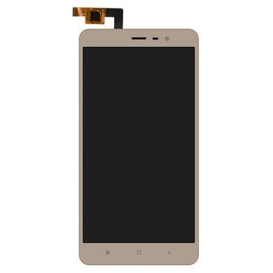 Дисплей для Xiaomi Redmi Note 3 з рамкою золотистий 04019 фото