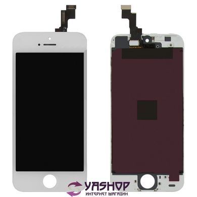 Дисплей для Apple iPhone 5S, iPhone SE белый 01232 фото