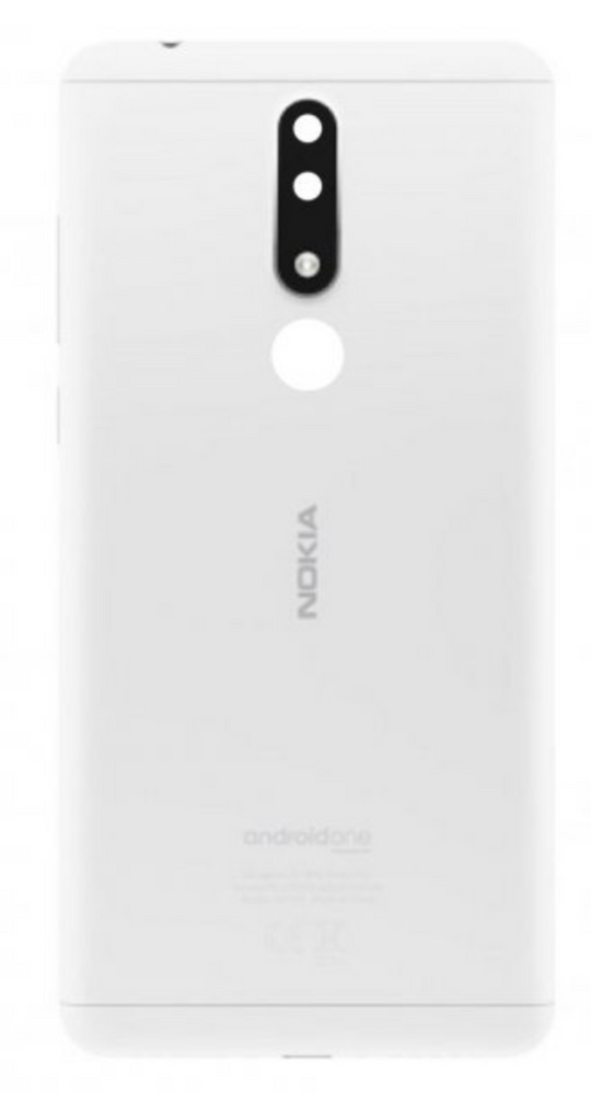 Задняя кришка для Nokia 3.1 Plus, белая, Оригинал Китай с стеклом камеры 24721 фото