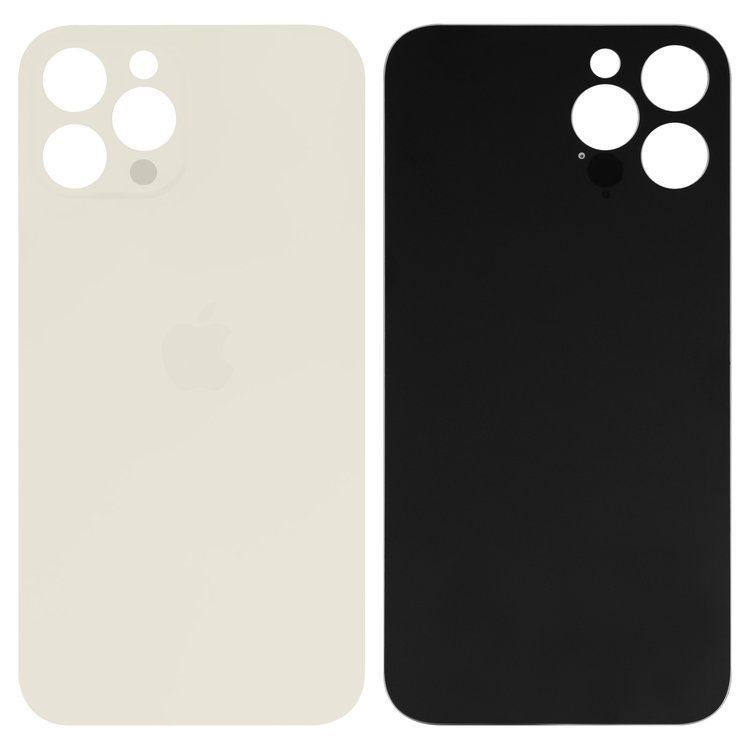 Задняя крышка для Apple iPhone 12 Pro Max золотистая, Оригинал Китай, с большим отверстием под камеру 21490 фото