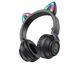 Бездротові навушники Bluetooth вушка Borofone BO18 Cat ear чорний 28086 фото 1