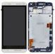 Дисплей HTC One M7 801e и рамкой белый 00193 фото 3