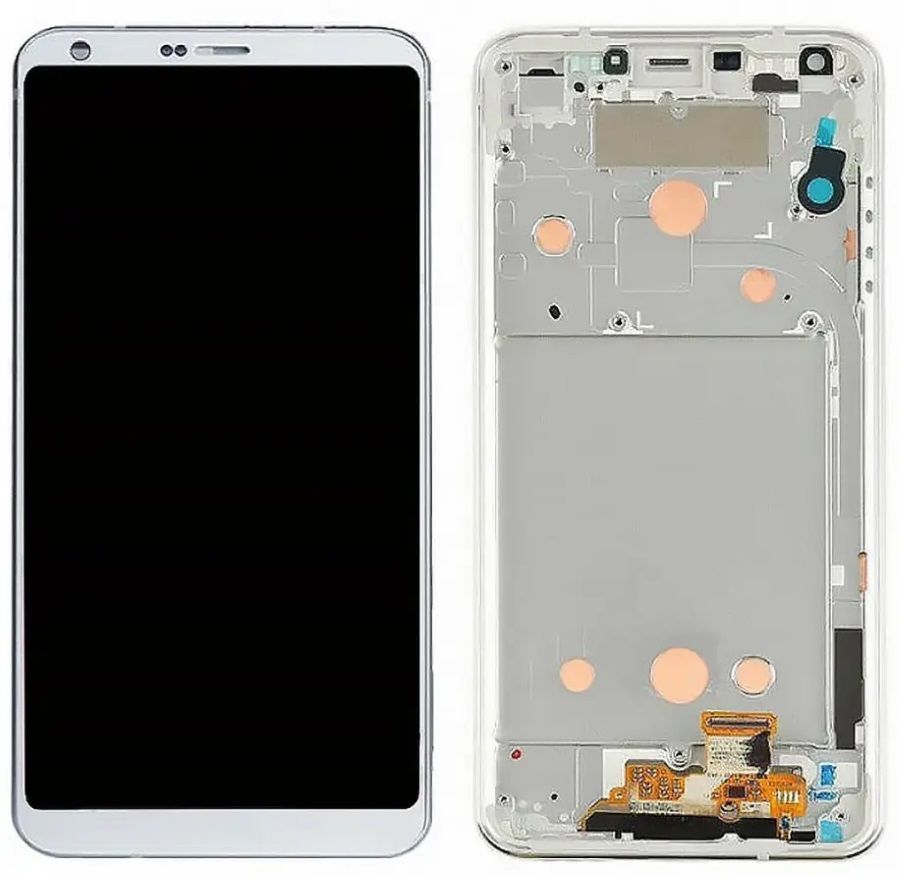 Дисплей для LG H870 G6, H871, H872, H873, LS993, US997, VS998 с рамкой белый, Оригинал Китай 23131 фото
