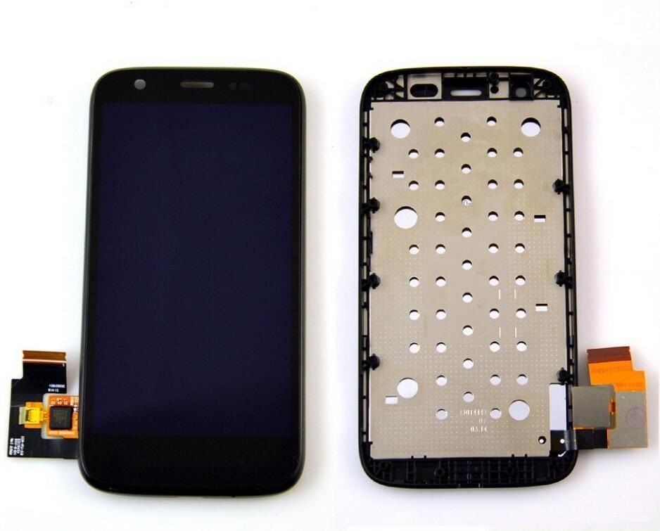 Дисплей для Motorola XT1032 Moto G (XT1033, XT1036) с рамкой черный 05314 фото