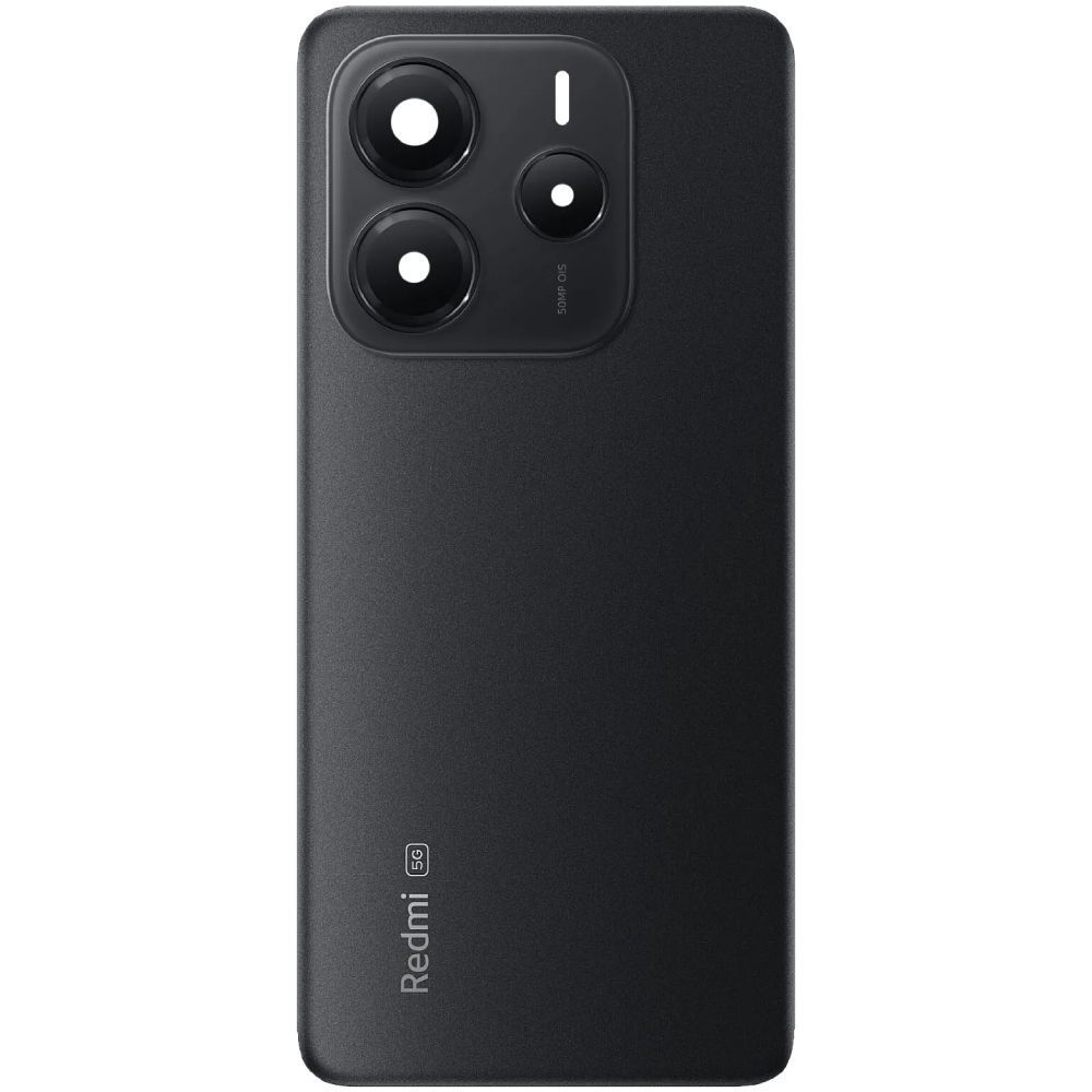 Задняя крышка для Xiaomi Redmi Note 14 5G 24094RAD4G черная со стеклом камеры 50MP, Midnight Black Оригинал Китай 32492 фото