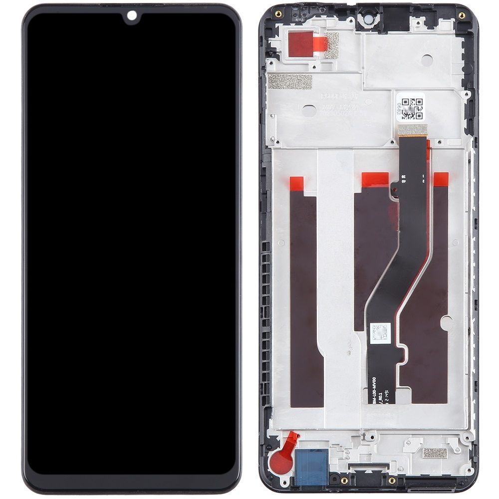Дисплей для ZTE Blade A72 4G с рамкой черный Оригинал Китай 30295 фото