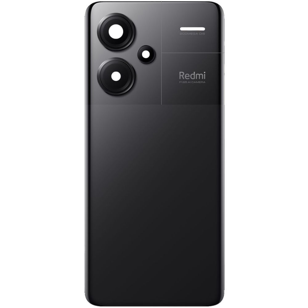 Задня кришка для Xiaomi Redmi Note 13 Pro+ 5G зі склом камери чорна оригінал Китай 31535 фото