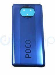 Задня кришка для Xiaomi Poco X3, Poco X3 NFC 64MP синя оригінал Китай 01320 фото