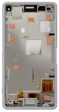 Дисплей Sony D5803, D5833 Xperia Z3 Compact Mini и рамкой белый 04795 фото
