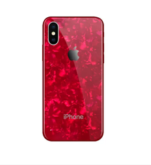 Чехол TPU Phone X, iPhone XS мрамор красный 26498 фото