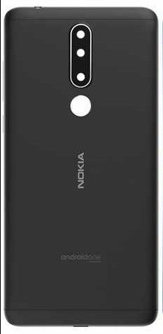 Задняя кришка для Nokia 3.1 Plus, серая, Оригинал Китай с стеклом камеры 24722 фото