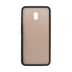 Чехол Shadow Matte Case Xiaomi Redmi 8A черный с красными кнопками 18896 фото