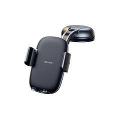 Автотримач Usams US-ZJ063 Car Center Console Retractable Phone Holder чорний 27522 фото