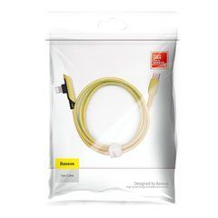 Кабель Baseus Colorful Elbow Type-C to Lightning 18W (1.2 метра) (CATLDC-A0Y) желтый 20475 фото