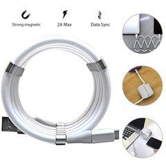 Кабель магнитный Supercalla Type-A -Type-C 1м 2.1A белый 20793 фото