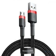 Кабель Baseus Cafule Type-A - MicroUSB 2м 1.5A черно-красный CAMKLF-C91 28187 фото