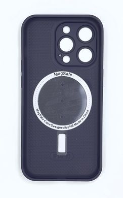 Чохол скло AG Glass Matt Frame Color MagSafe Logo для Apple iPhone 14 темно-фіолетовий 27727 фото