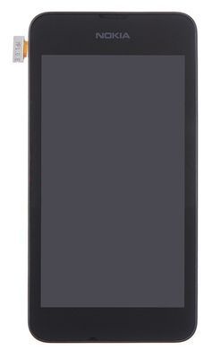 Дисплей для Nokia Lumia 530 RM-1019 с рамкой черный Оригинал Китай 01443 фото