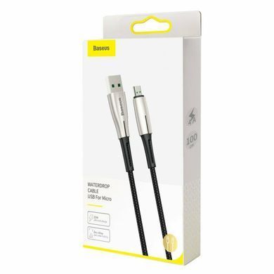 Кабель Baseus Waterdrop MicroUSB Cable 4A (1m) Black (CAMRD-B01) 18011 фото
