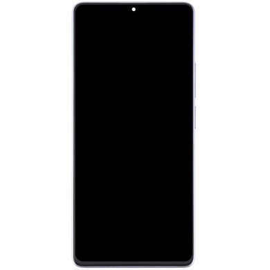 Дисплей для Xiaomi Redmi Note 13 Pro 4G 23117RA68G, 2312FPCA6G, Poco M6 Pro 4G с рамкой фиолетовый IPS, без сканера пальца 30346 фото