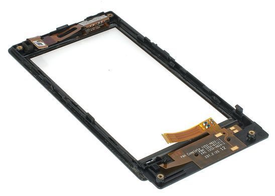 Сенсор (тачскрин) Sony MT27i Xperia Sola и рамкой черный 00594 фото