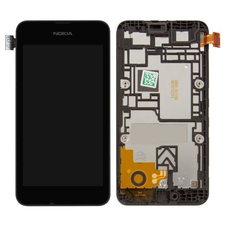 Дисплей для Nokia Lumia 530 RM-1019 с рамкой черный Оригинал Китай 01443 фото