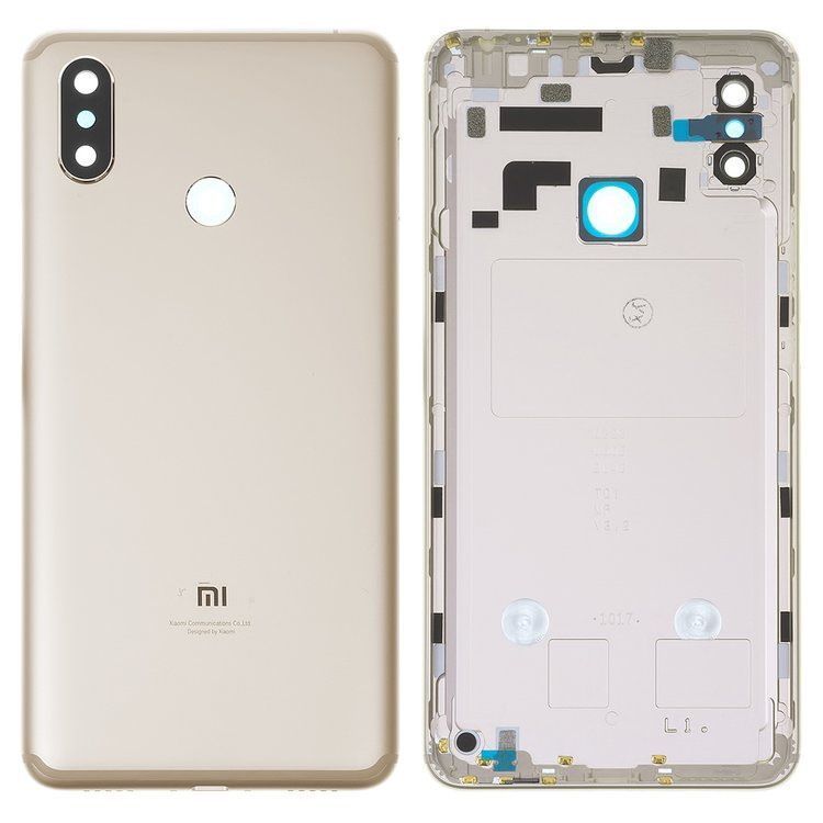 Задняя крышка для Xiaomi Mi Max 3 золотистая 19378 фото
