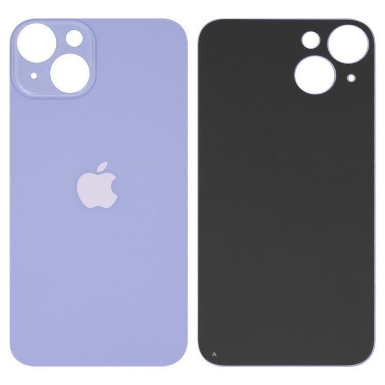Задняя крышка для Apple iPhone 14 фиолетовая, Purple, с большим отверстием под камеру Оригинал Китай 32591 фото