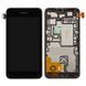 Дисплей для Nokia Lumia 530 RM-1019 с рамкой черный Оригинал Китай 01443 фото 1