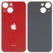 Задняя крышка для Apple iPhone 13 mini красная, с большим отверстием под камеру 32542 фото