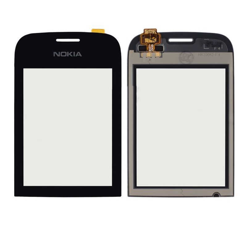 Сенсор (тачскрин) Nokia Asha 202, Asha 203 черный Оригинал Китай 01555 фото