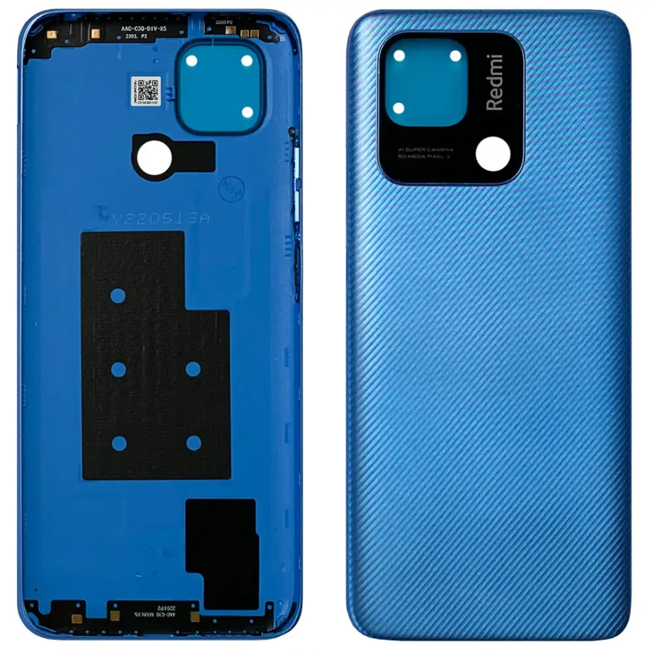 Задняя крышка для Xiaomi Redmi 10C 220333QAG синяя оригинал Китай 12279 фото