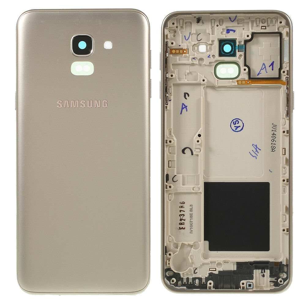 Задняя крышка для Samsung J600F Galaxy J6 золотистая 12825 фото