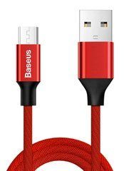 Кабель Baseus Yiven MicroUSB 2A (1 метр) (CAMYW-A09) красный 18012 фото