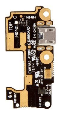 Нижня плата для Asus ZenFone 5 (A500CG, A501CG, T00J) з роз'ємом зарядки та мікрофоном 05578 фото