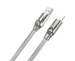 Кабель Borofone BU12 Lightning 1,2m 2.4A серый 25831 фото