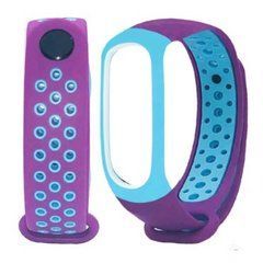 Ремешок Xiaomi для Mi Band 3, Mi Band 4 Sport фиолетовый,голубой 13575 фото