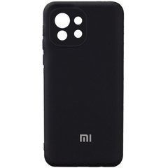 Чехол силиконовый Silicone Case для Xiaomi Mi 11 Lite Black 23865 фото